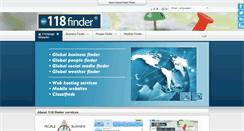 Desktop Screenshot of 118finder.com